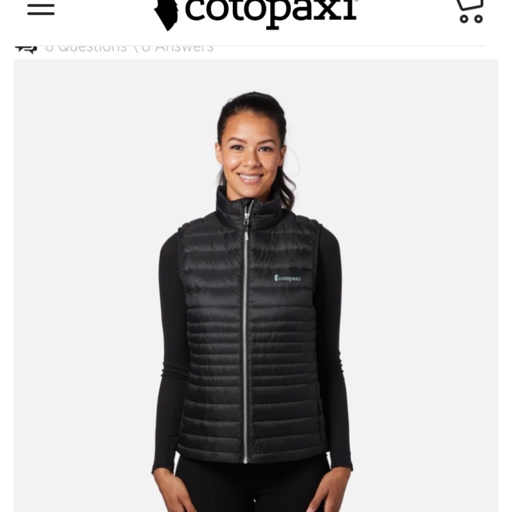 Cotopaxi Blue Puffer Vest